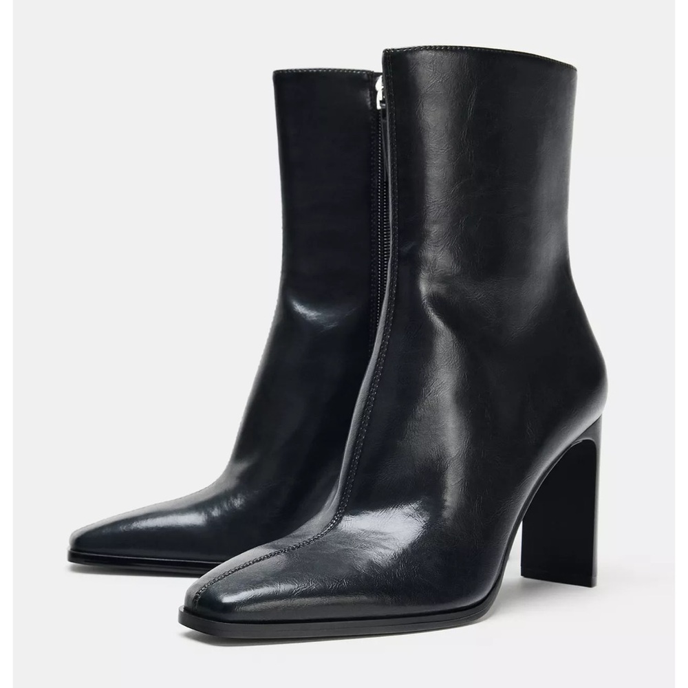 NEW! Zara 4’ Heeled Ankle Boots Size 41 or 10 (US)